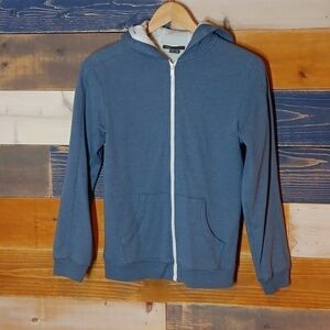 Vince Thermal Lined Hoodie L blue